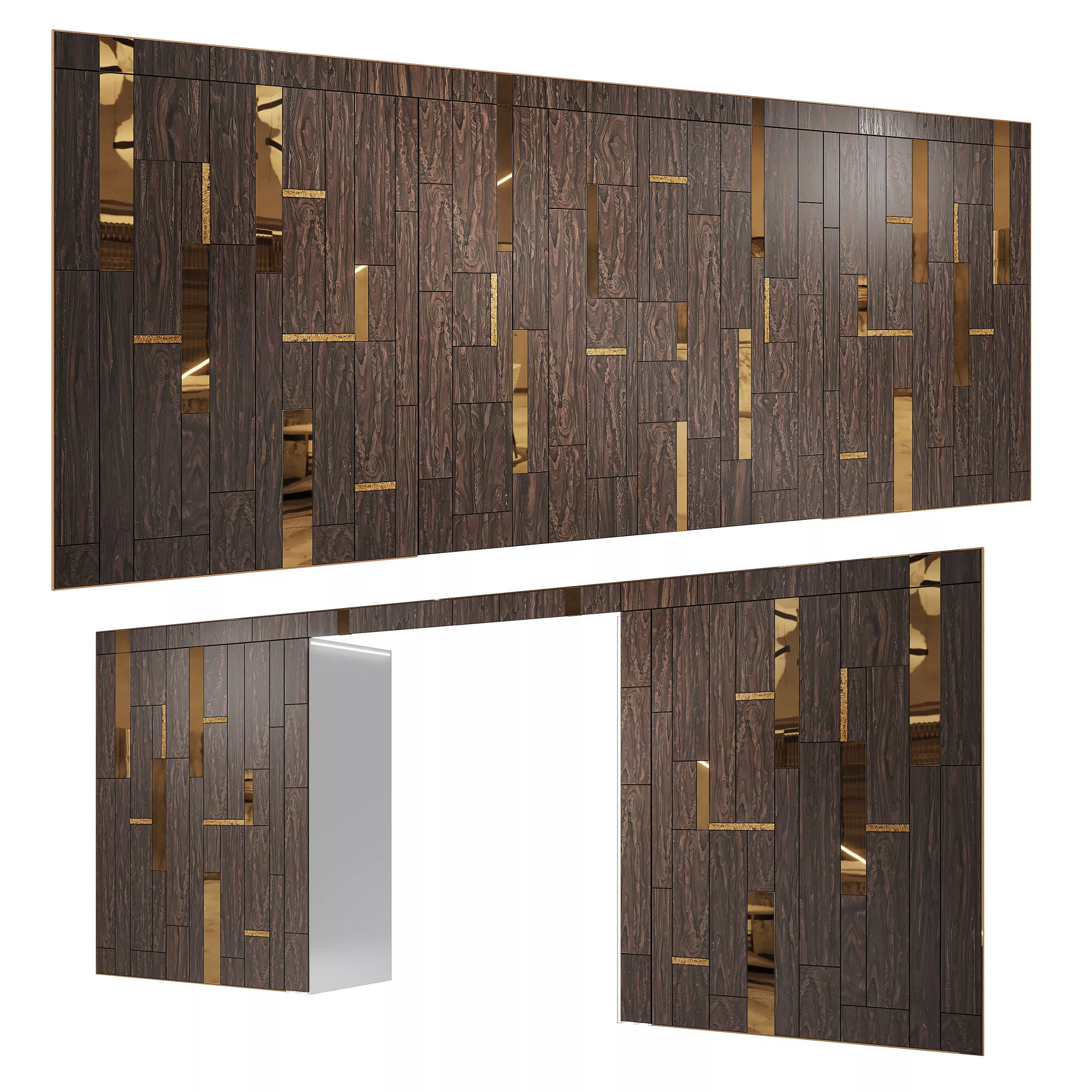 Duncan door wall system by Visionnaire 3D model