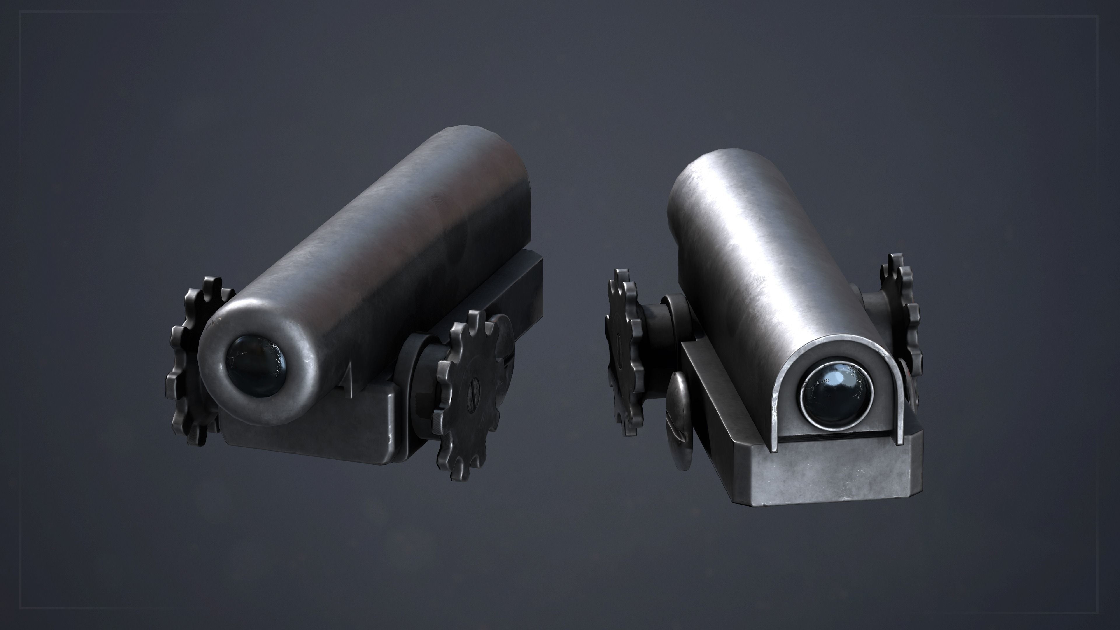PBR M1 Garand and Attachments Low-poly 3D model_5