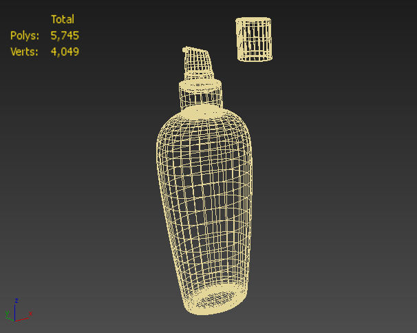 4 Luxury Bottle and Box - Pack 01 - 3D model_4