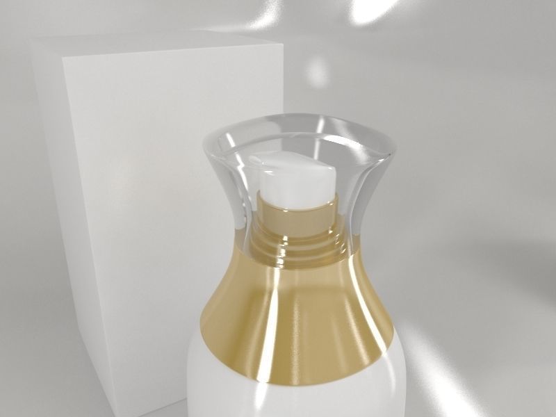 4 Luxury Bottle and Box - Pack 01 - 3D model_2