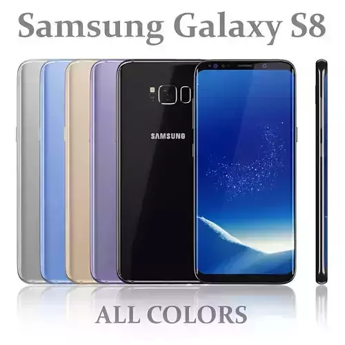 Samsung Galaxy S8 All colors 3D model
