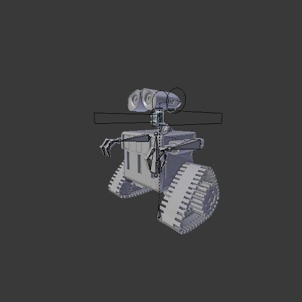 RIGGED Wall-E 3D model_2