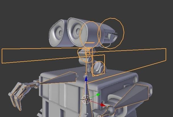 RIGGED Wall-E 3D model_1