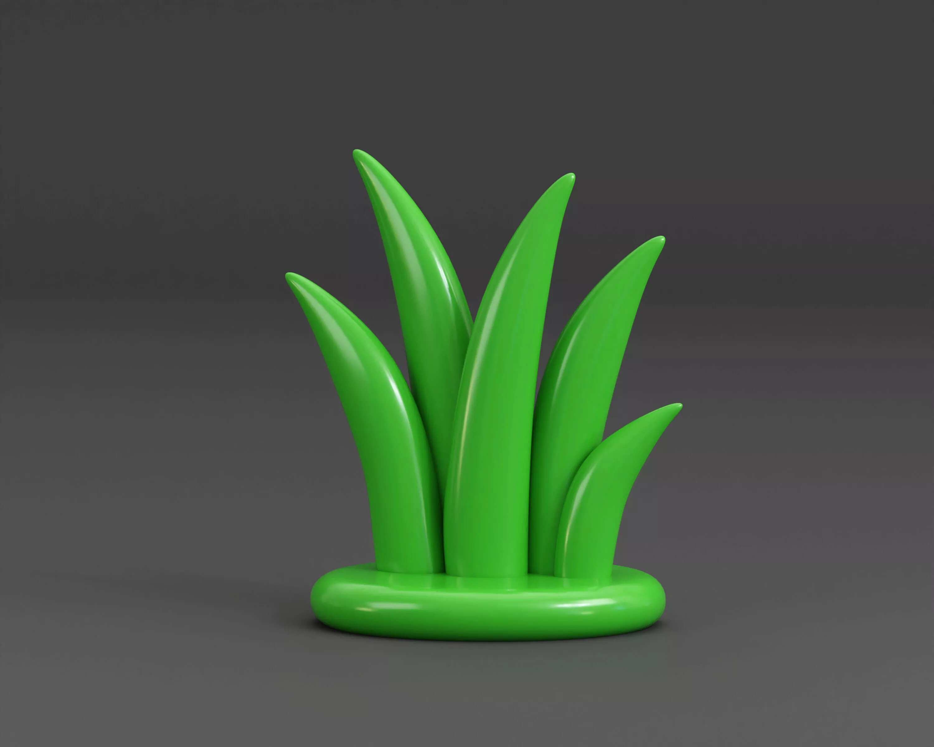 Cartoon Grass Pack Low-poly 3D model