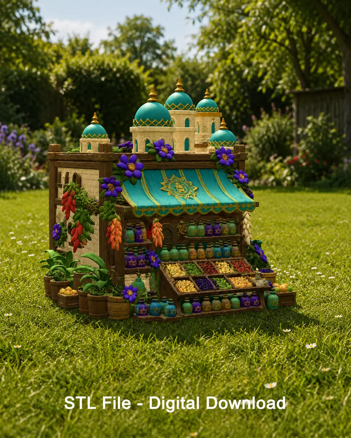 Sultans Spice Potion Bazaar STL File for 3D Print 3D print model