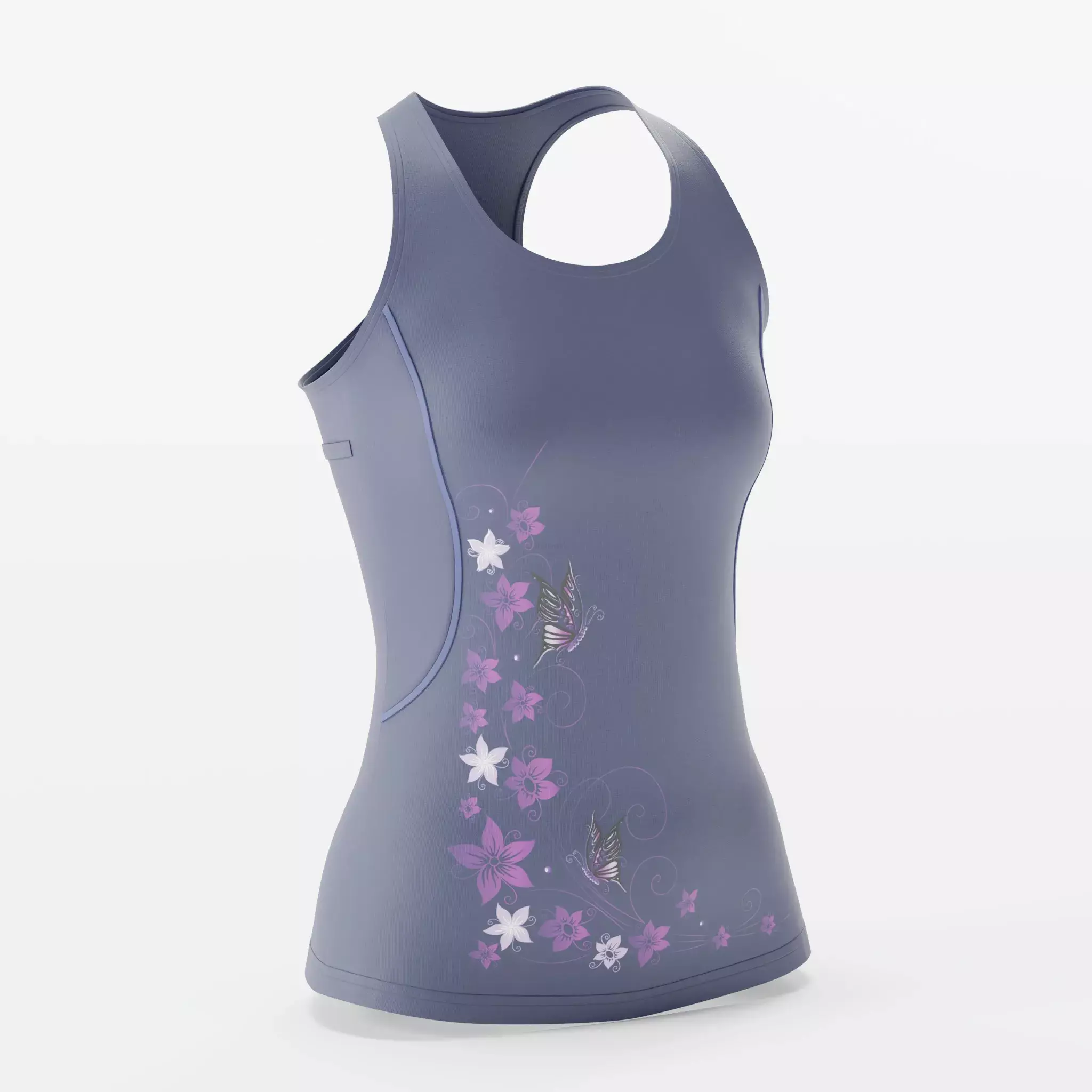 Sporty Tank Top For Women Free 3D model