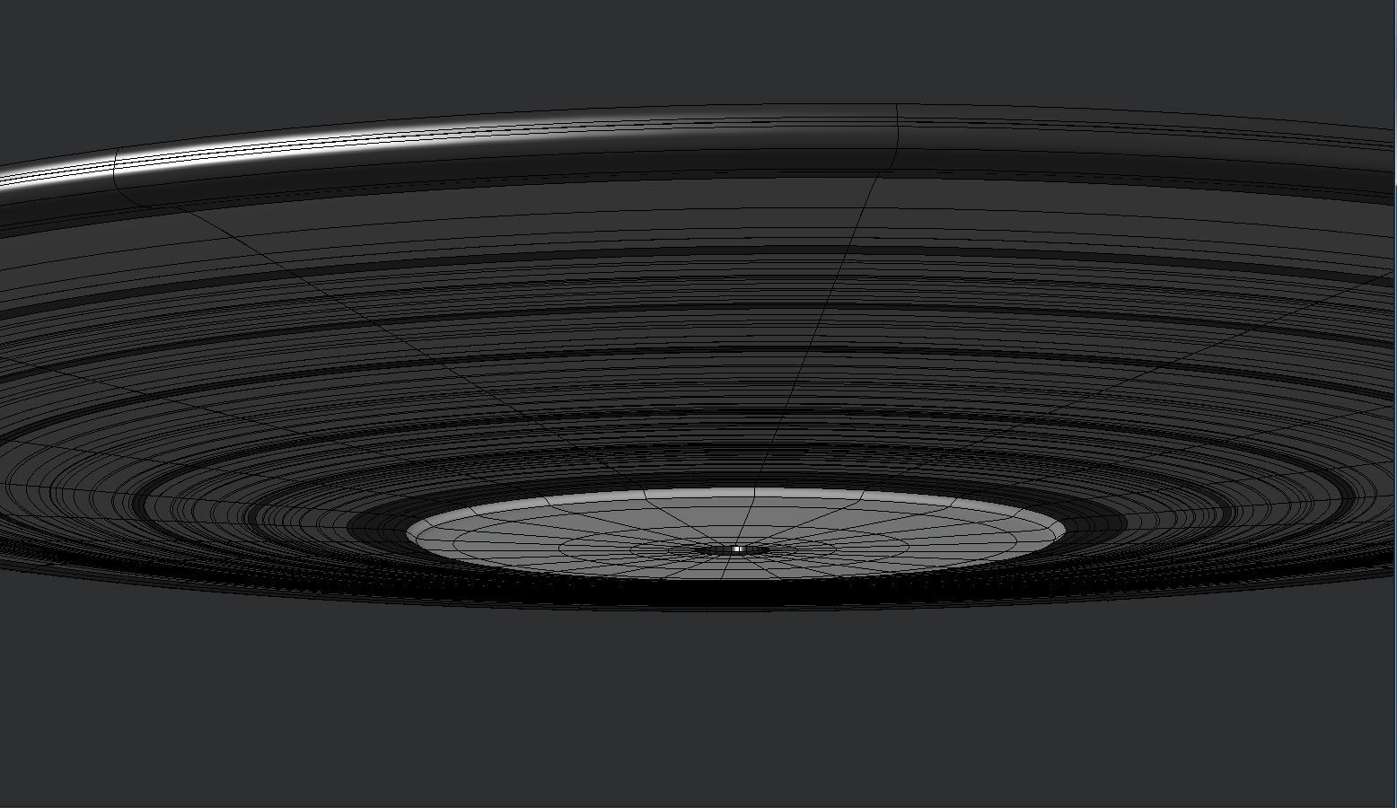 Record vinyl in sky 3D model_6