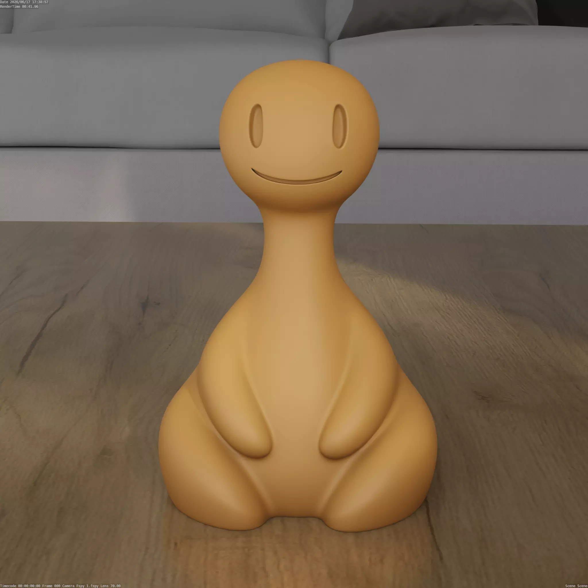 Cute Abstract Companion Creature Desk Toy 3D Print STL 3D print model