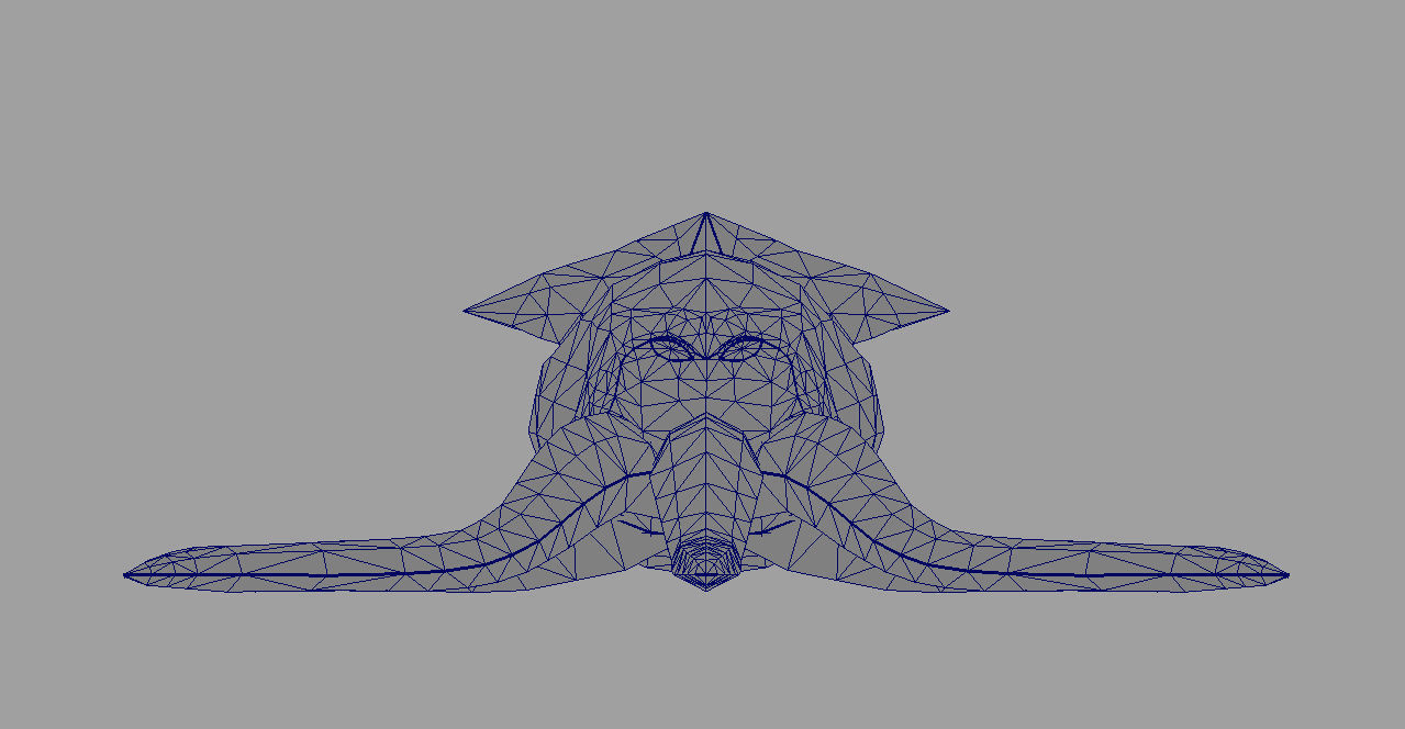 model cuttle 2 octopus Low-poly 3D model_4