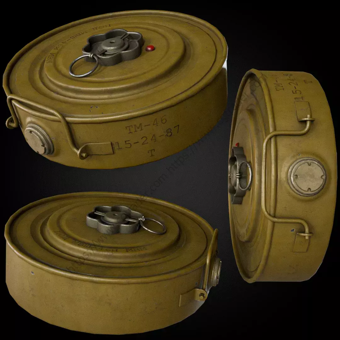Tm 46 Anti Tank Mine Free 3D model