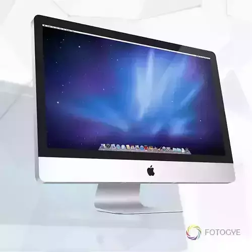 iMac 3D Model Apple Low-poly 3D model