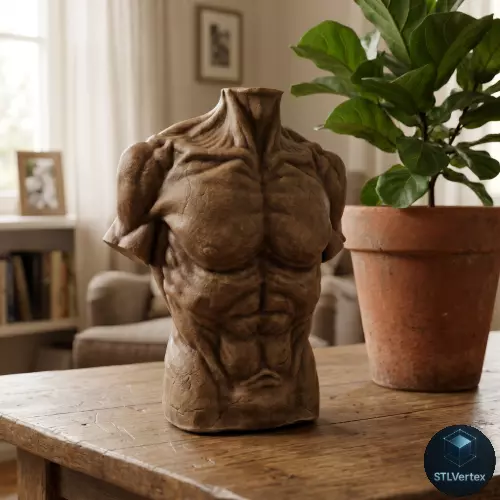Male Torso Sculpture 3D print model