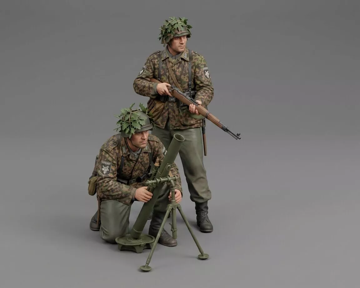 WEHRWOLF SOLDIER SET 02 3D print model