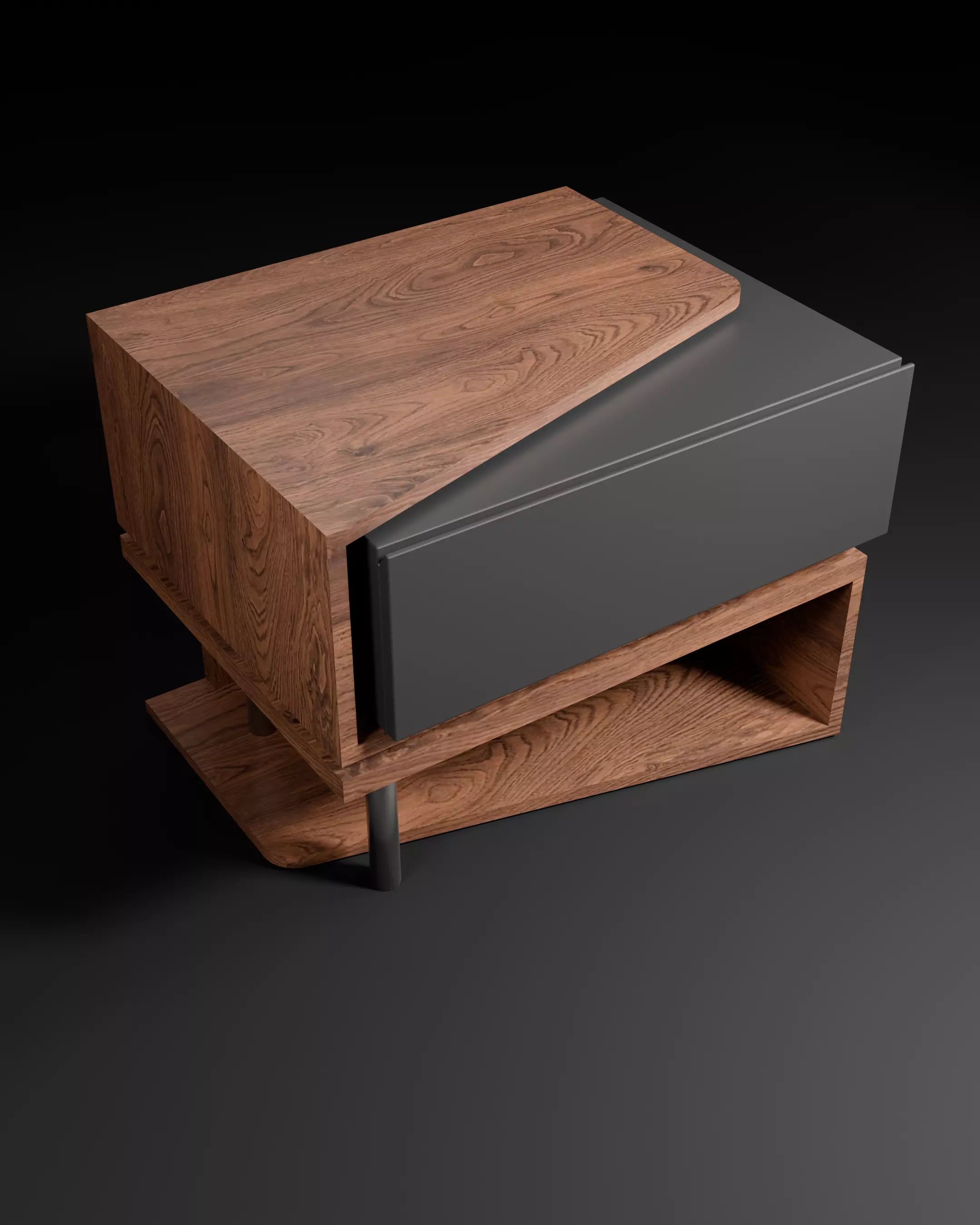 Modern Side Table with CAD file 3D model