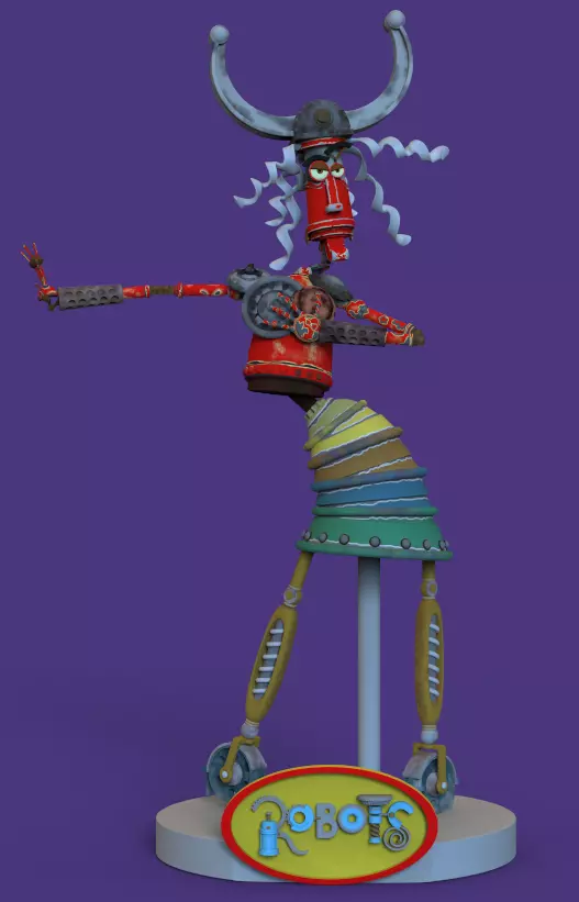 FENDER PINWHEELER FROM ROBOTS-BABY ONE MORE TIME 3D print model