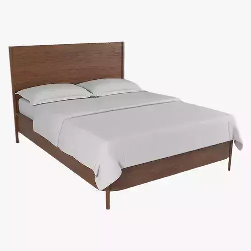 Aria Classic Oak Wood Bed