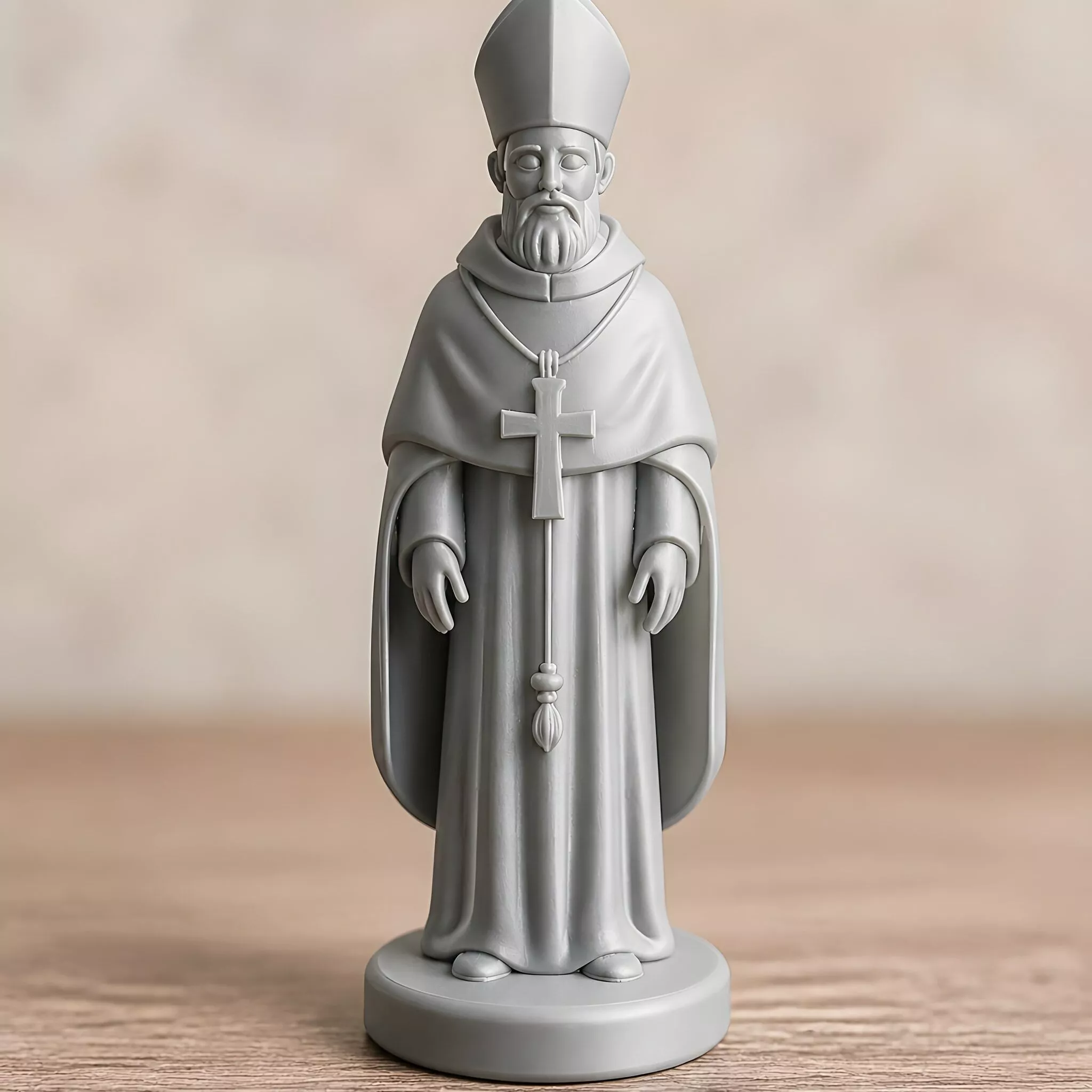 Saint Nicholas Statue 3D Print Model 3D print model