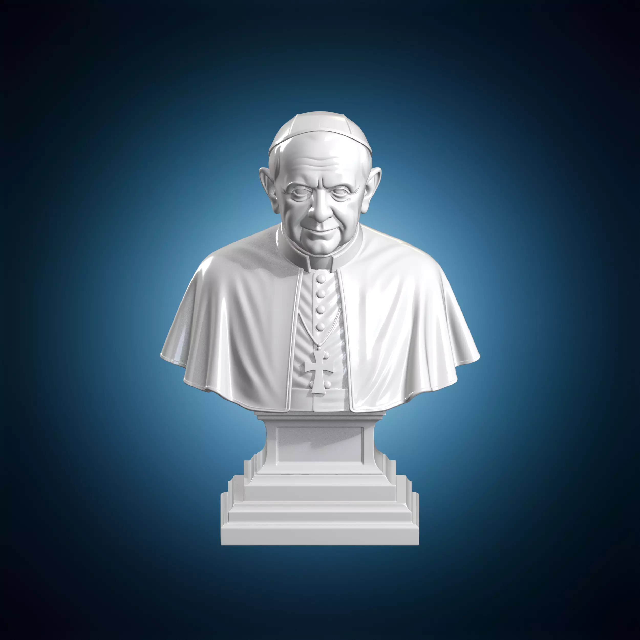 Benedict XVI Memorial Bust 3D Print Model 3D print model