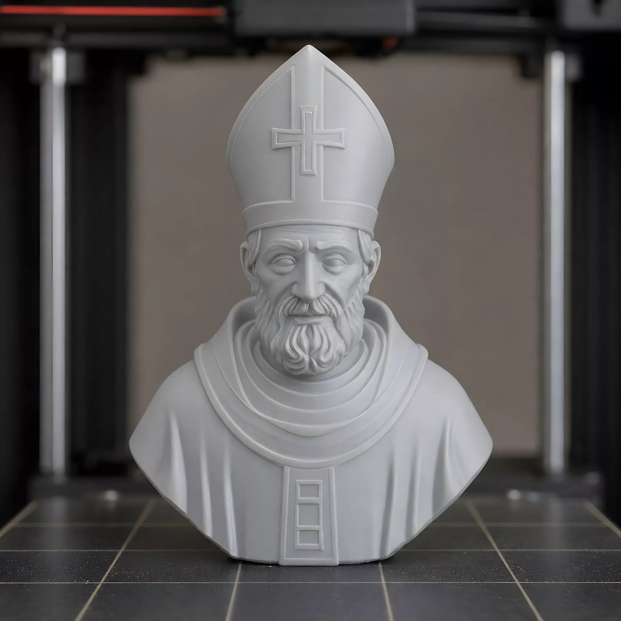 Saint Nicholas Patron Bust 3D Print Model 3D print model