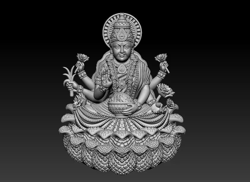Laxmi Mata 3D print model 3D print model