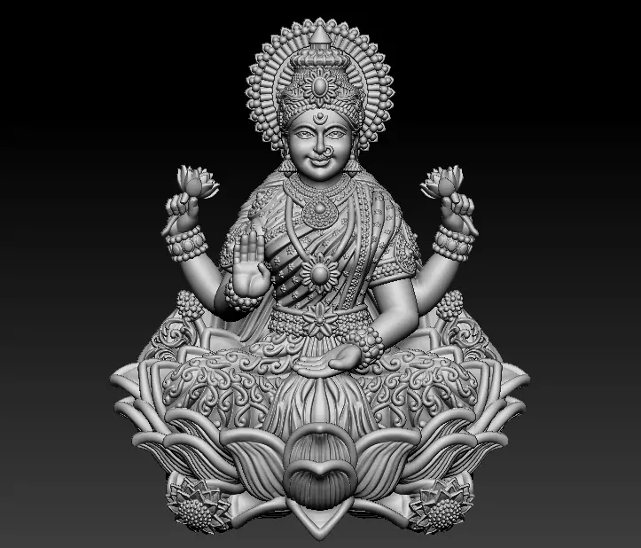 Laxmi Mata 3D print model 3D print model