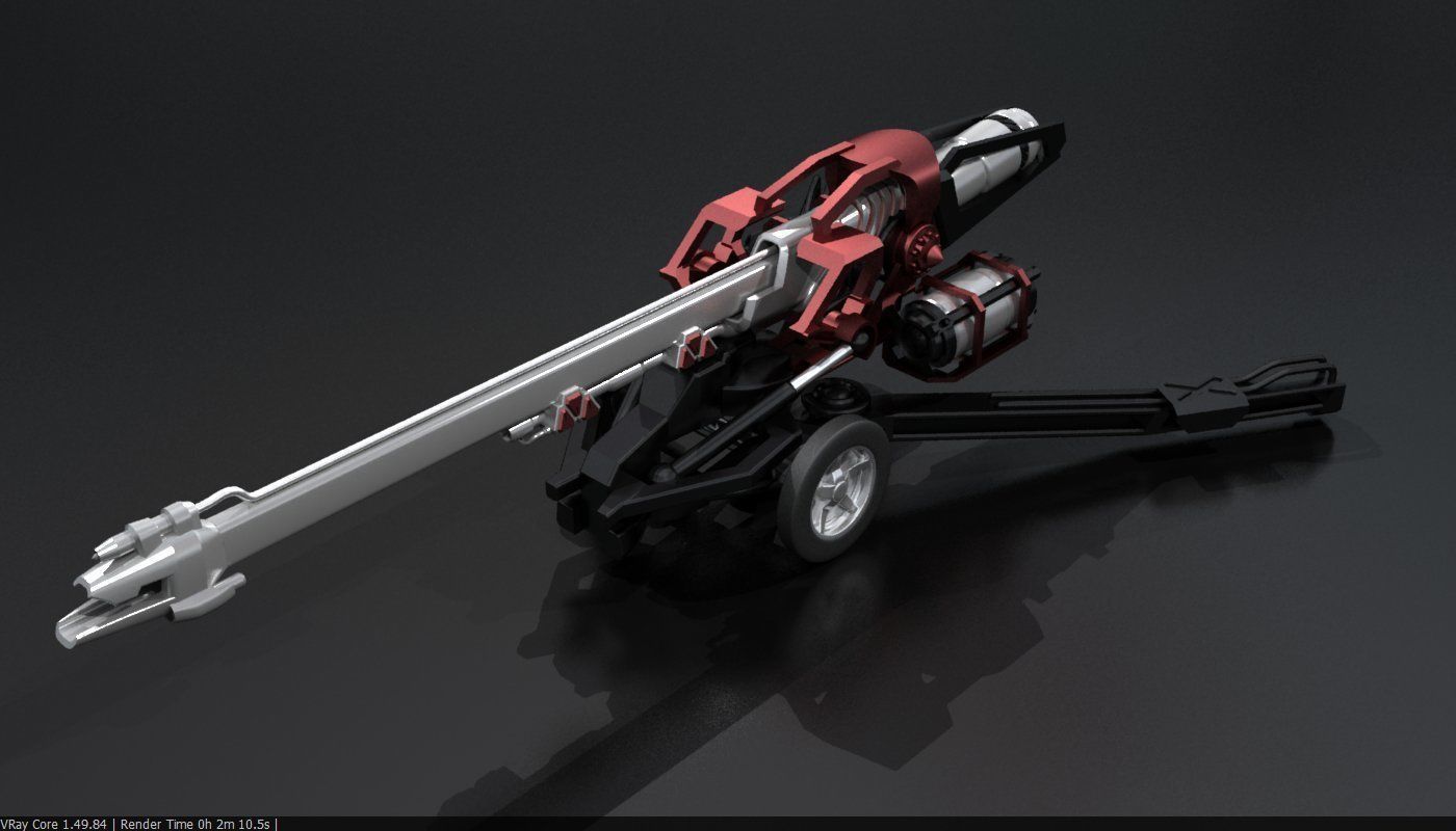 Original Star Fiction cannon 3D print model_1