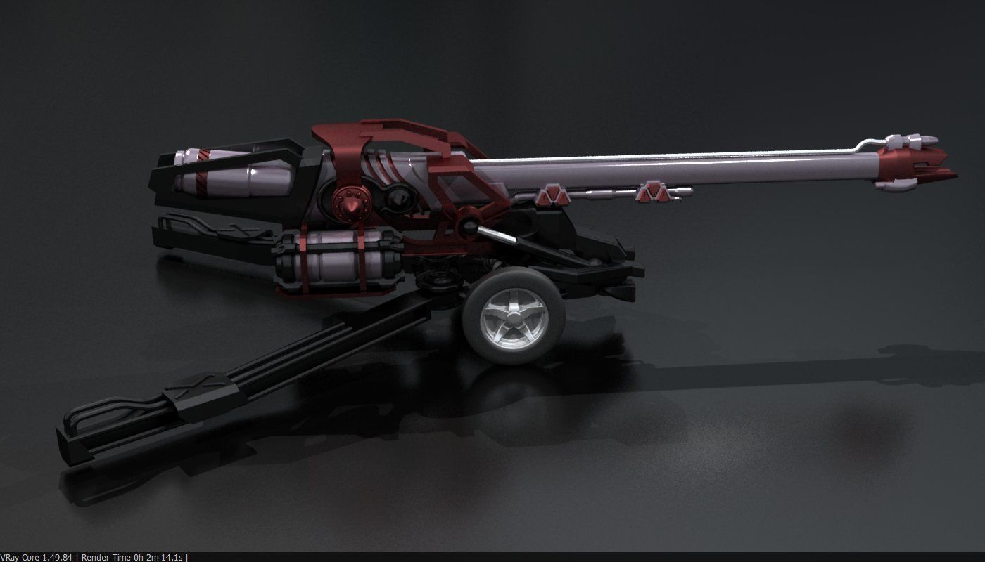 Original Star Fiction cannon 3D print model_2