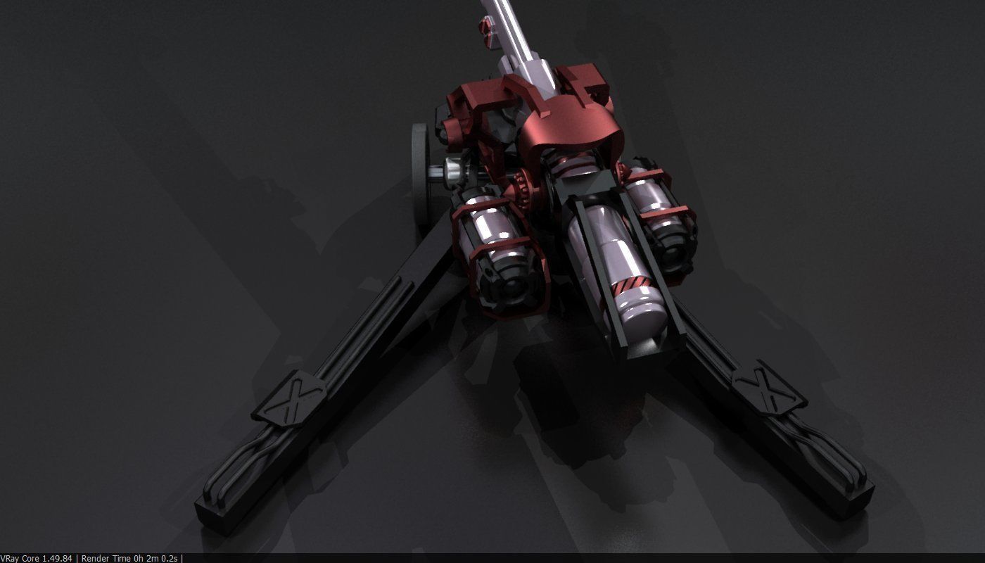 Original Star Fiction cannon 3D print model_12