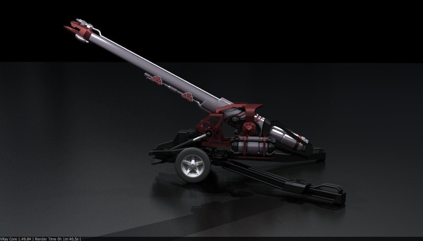 Original Star Fiction cannon 3D print model_6