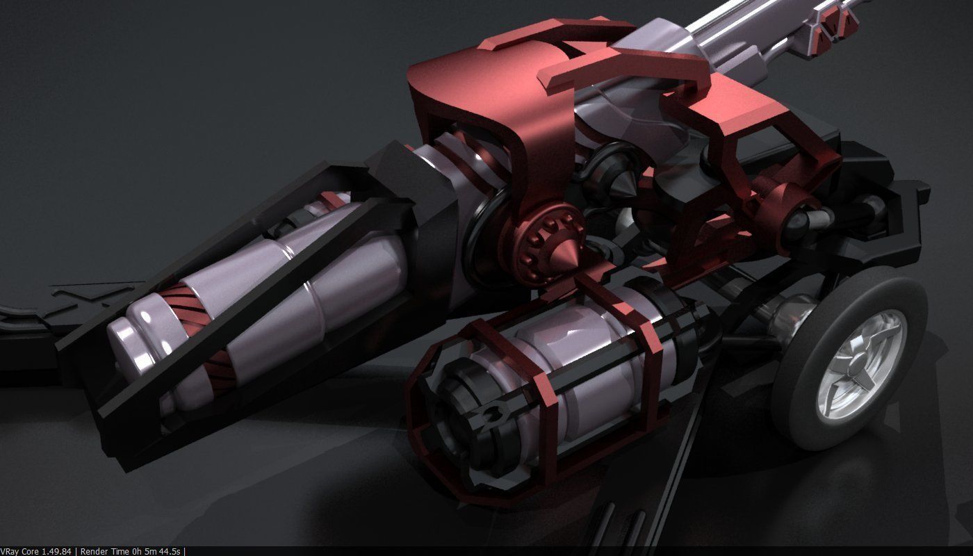 Original Star Fiction cannon 3D print model_10