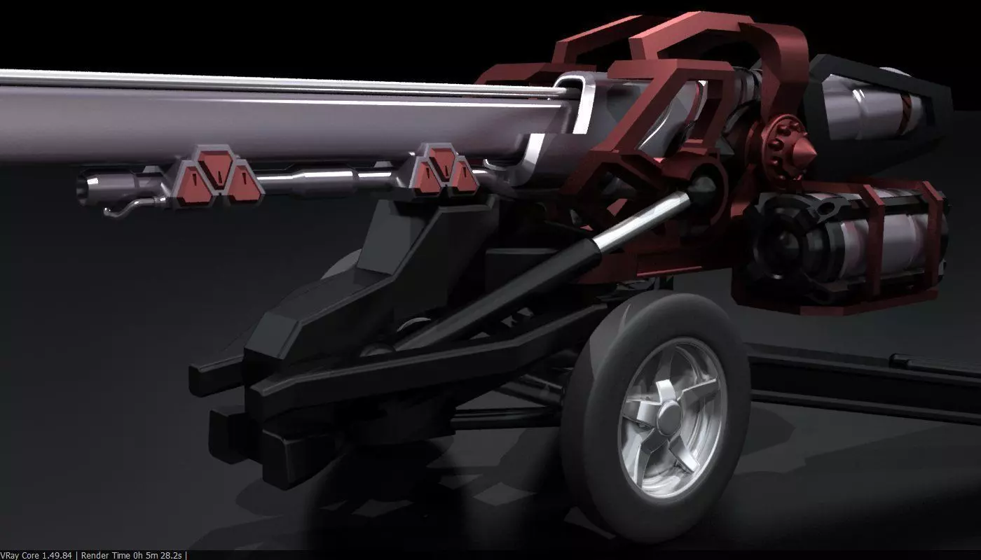 Original Star Fiction cannon 3D print model_0