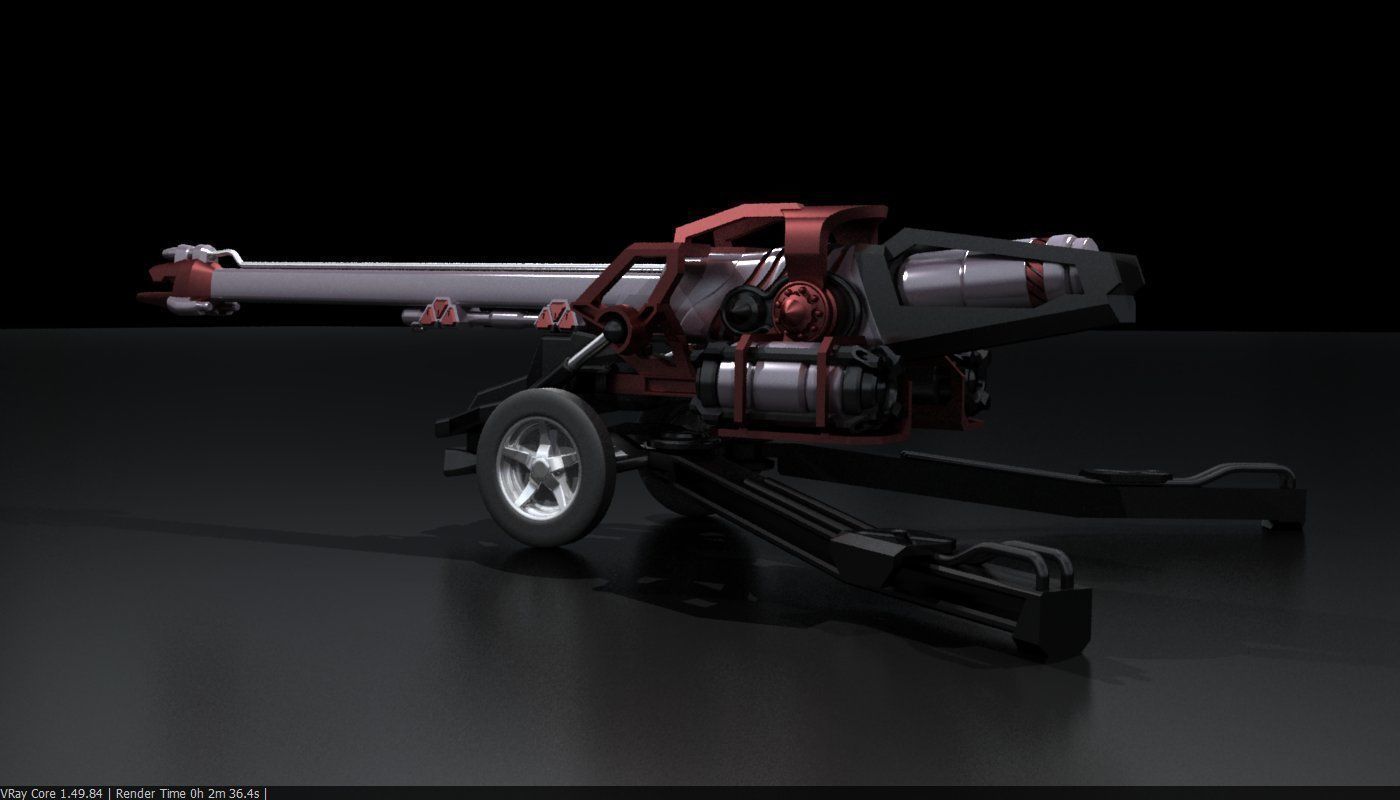 Original Star Fiction cannon 3D print model_15