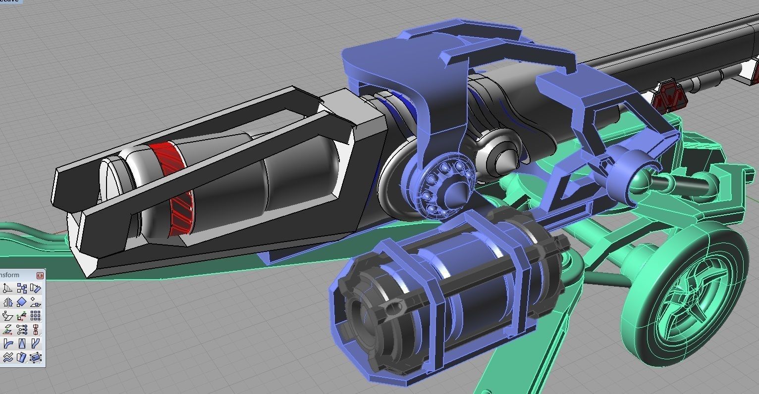 Original Star Fiction cannon 3D print model_16