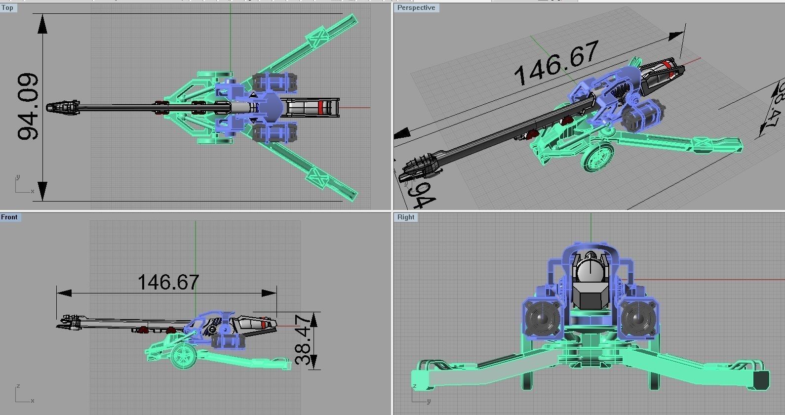 Original Star Fiction cannon 3D print model_19