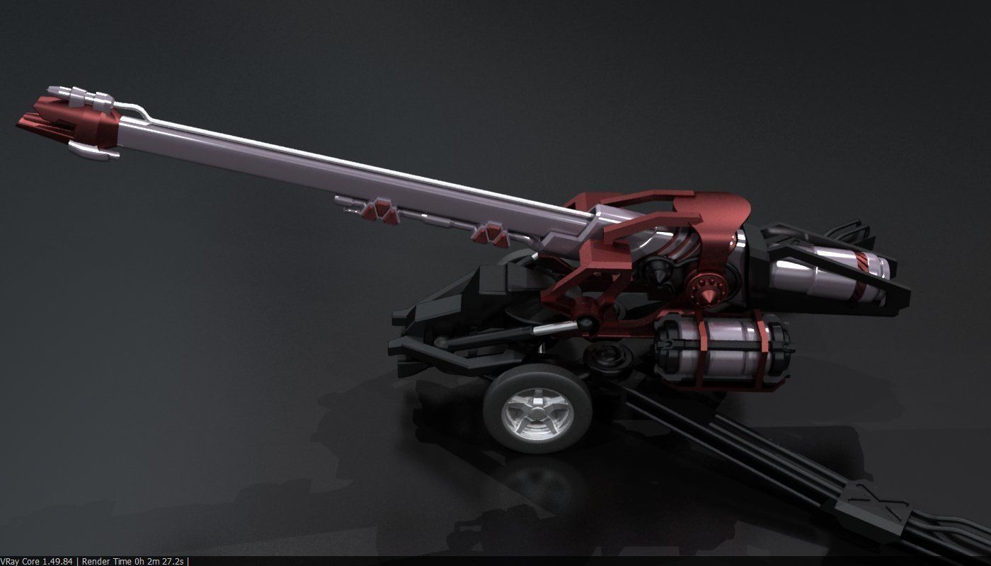 Original Star Fiction cannon 3D print model_14