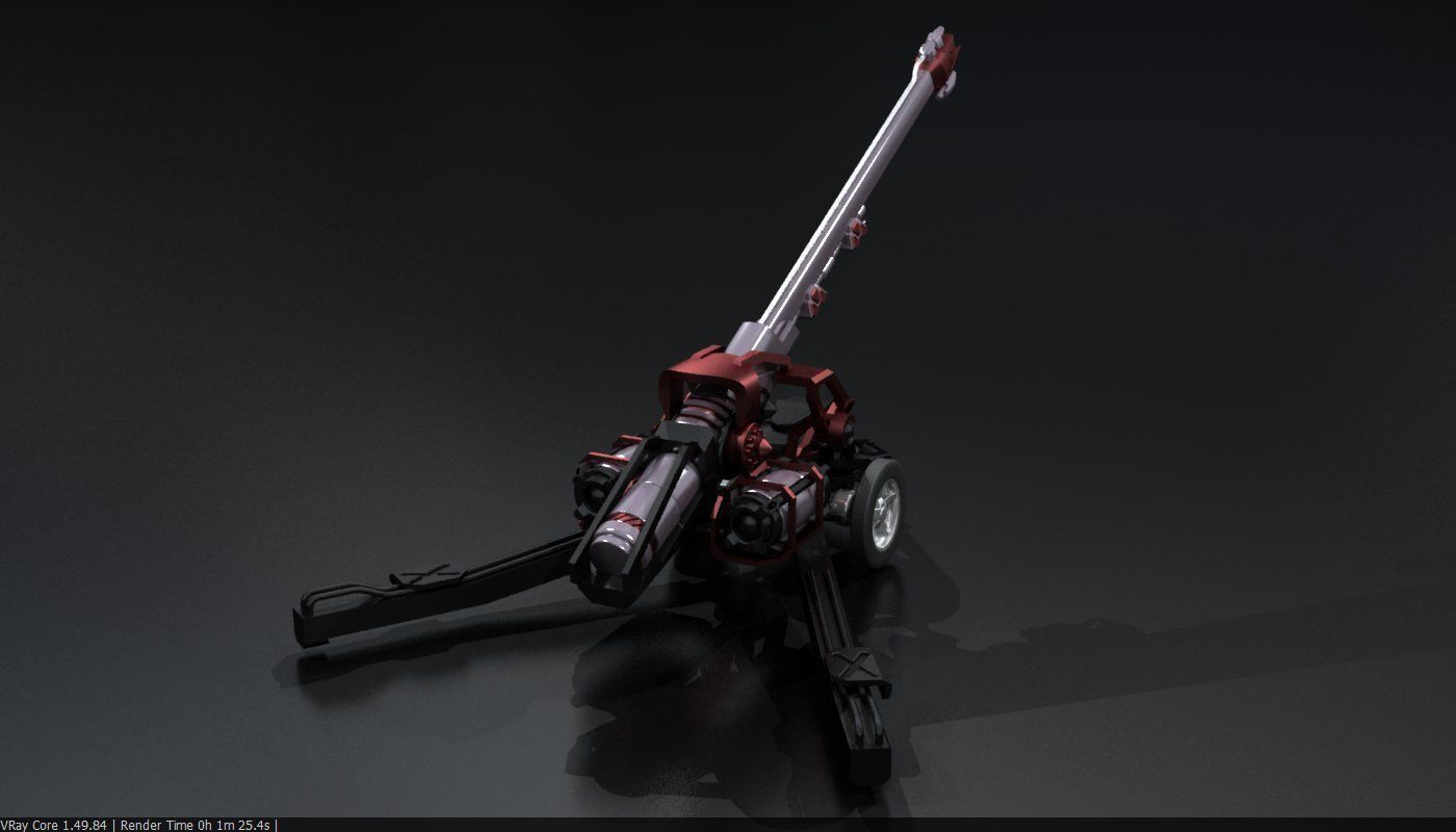 Original Star Fiction cannon 3D print model_3