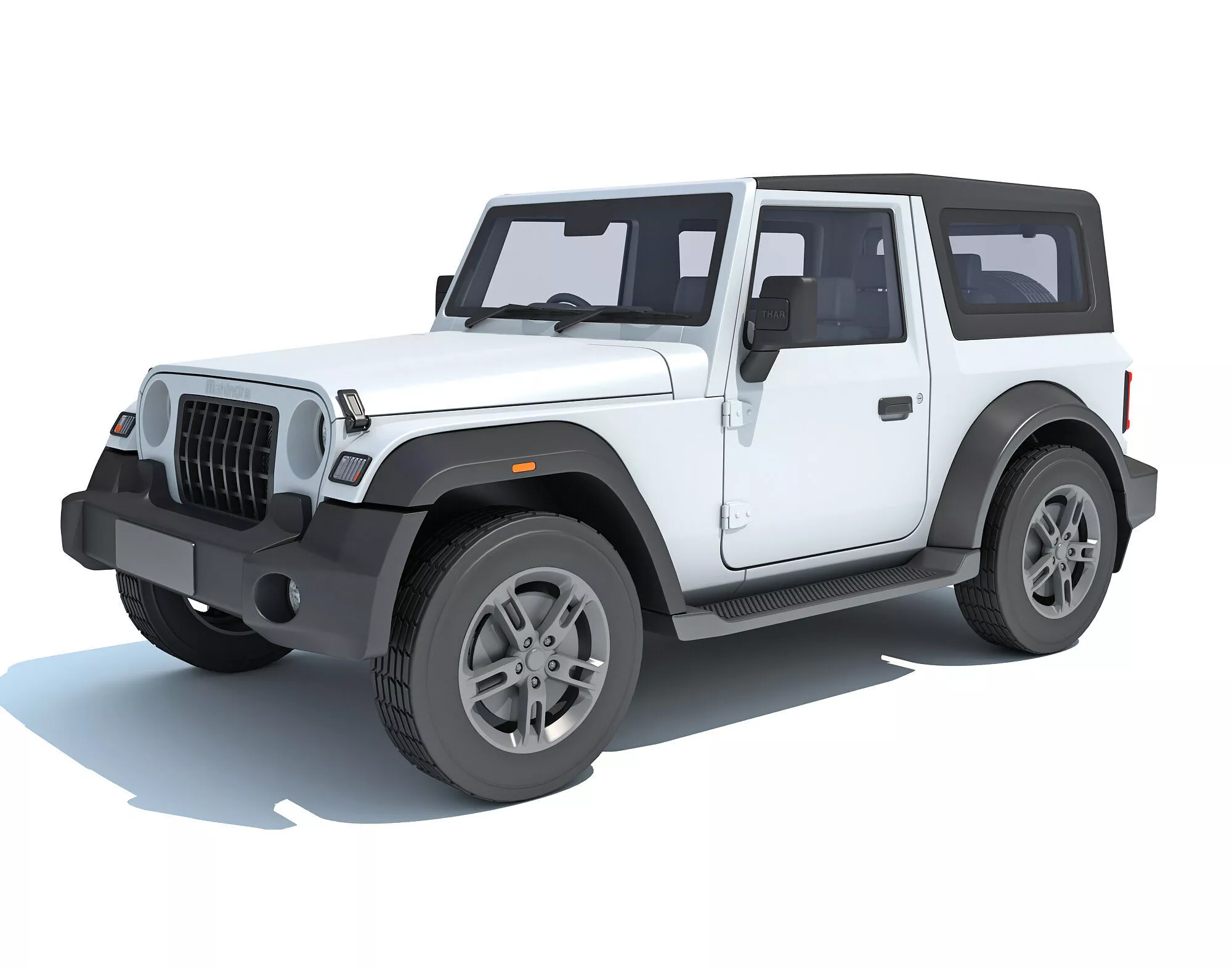 Mahindra Thar Compact SUV 4x4 Detailed Off-Road Vehicle 3D model