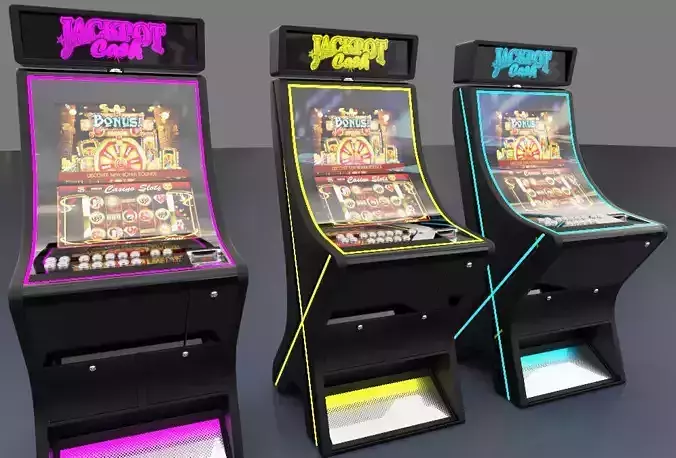 Slot machine 3D model