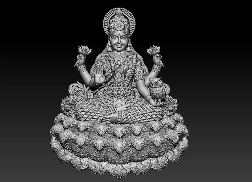 Laxmi Mata 3D print model 3D print model