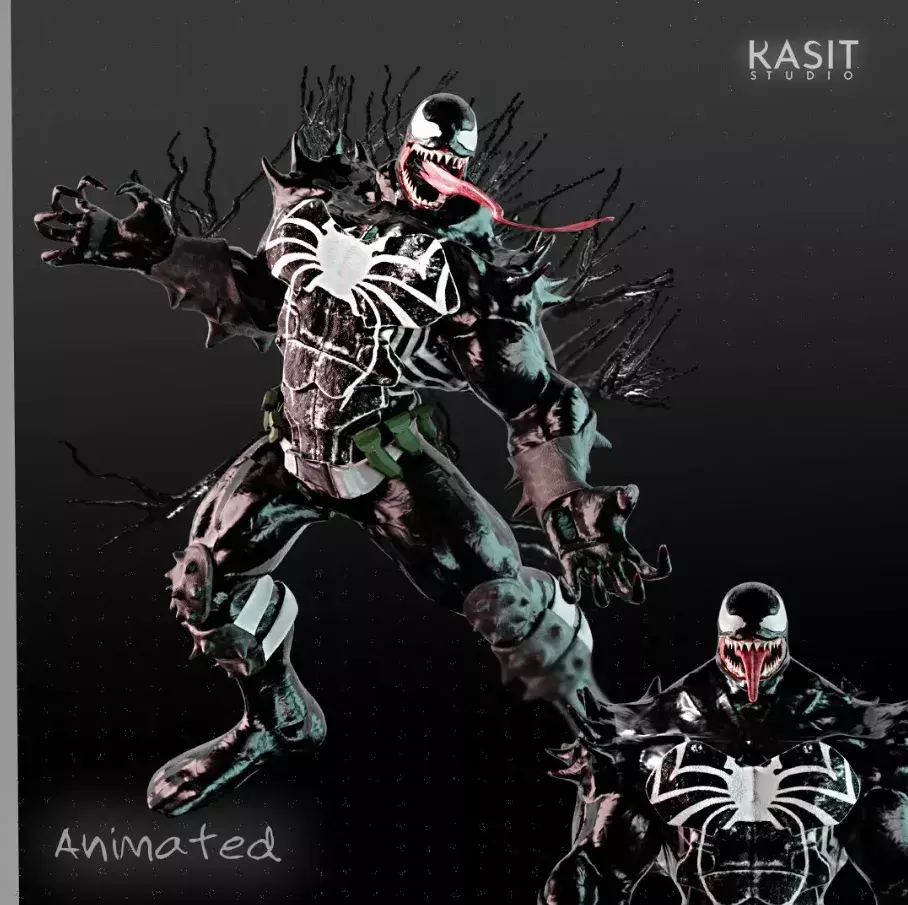 Armored Venom Animated Free 3D model