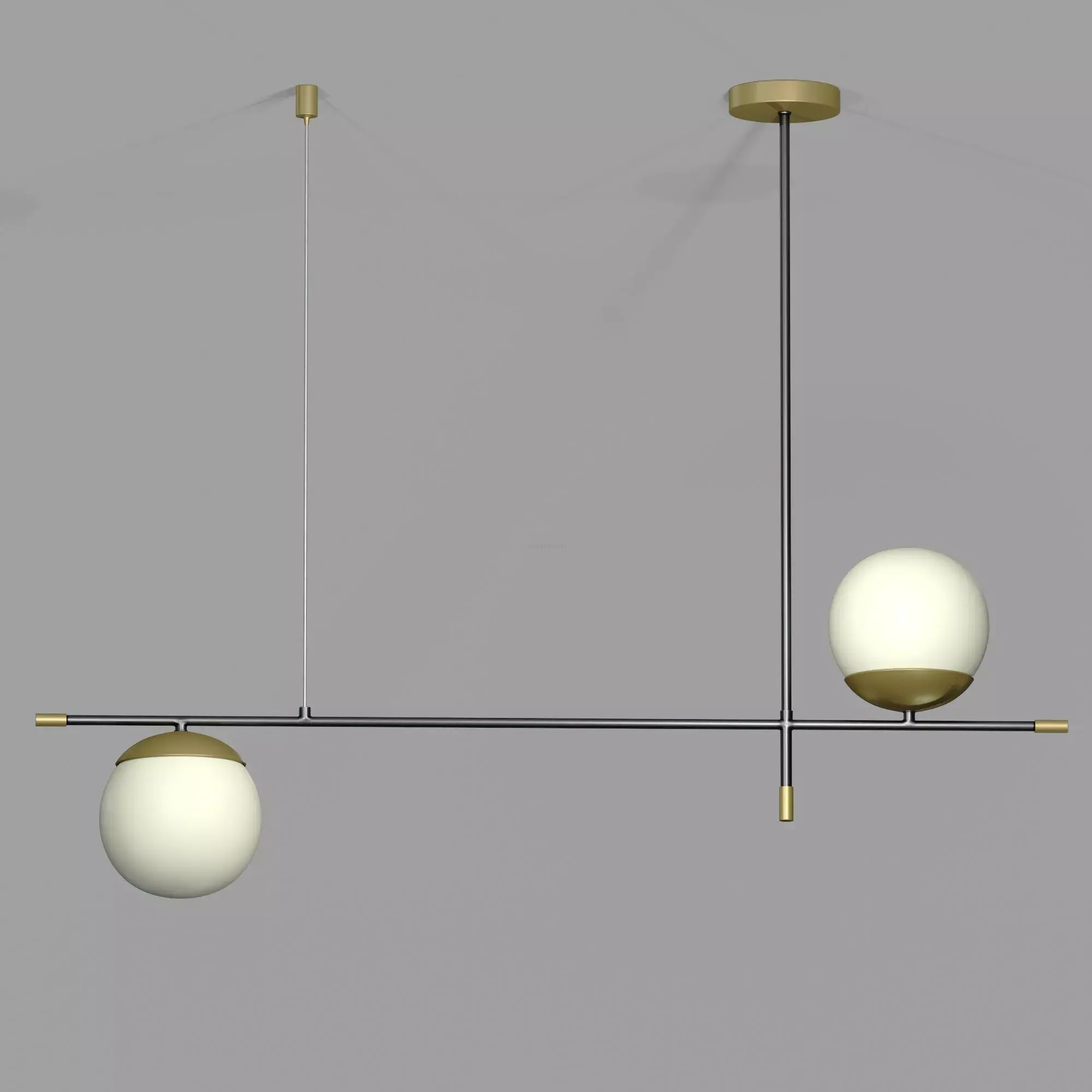 Modern Nostalgia Pendant Light 2 Bulbs Free 3D model