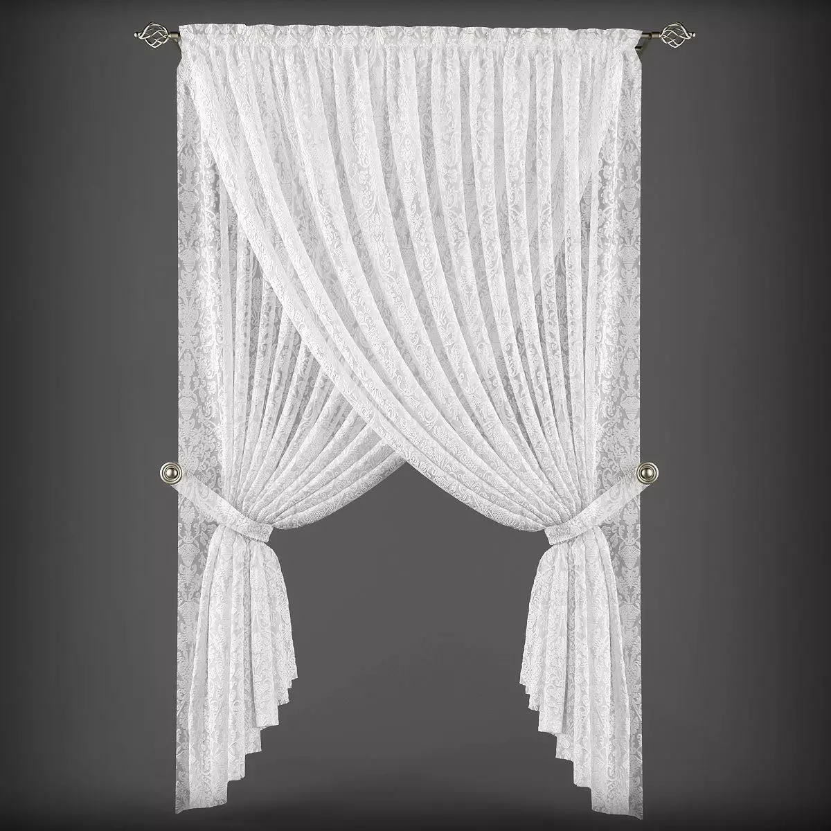 Curtain 3D model 265 Low-poly 3D model_0