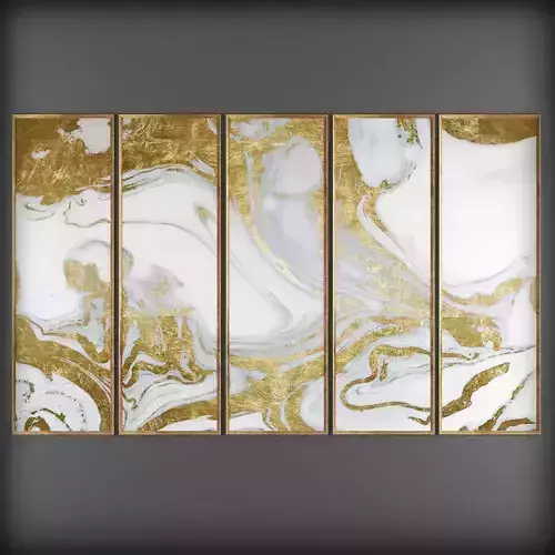 Picture Frames Low-poly 3D model