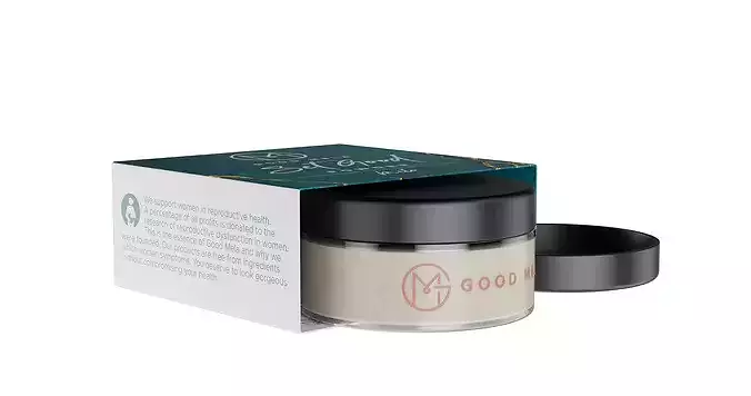Makeup Powder Jar Packaging 3D model 5