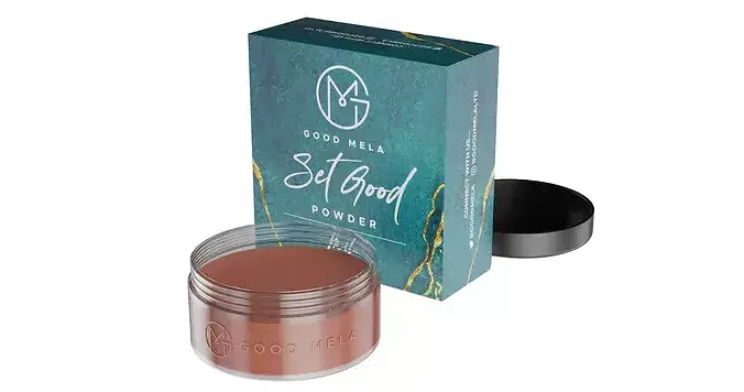 Makeup Powder Jar Packaging 3D model 7