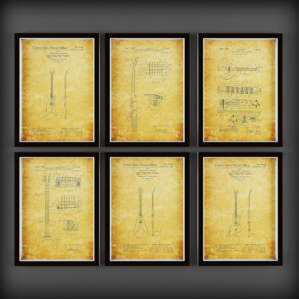Picture Frames Low-poly 3D model_2
