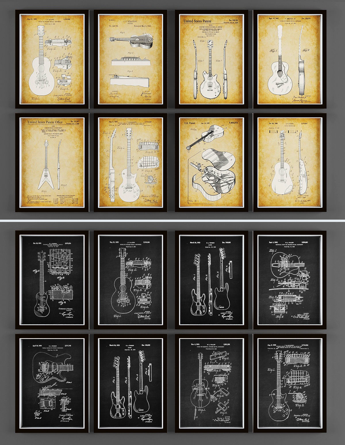 Picture Frames Low-poly 3D model_1