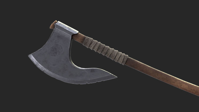 Bearded Axe Low-poly 3D model