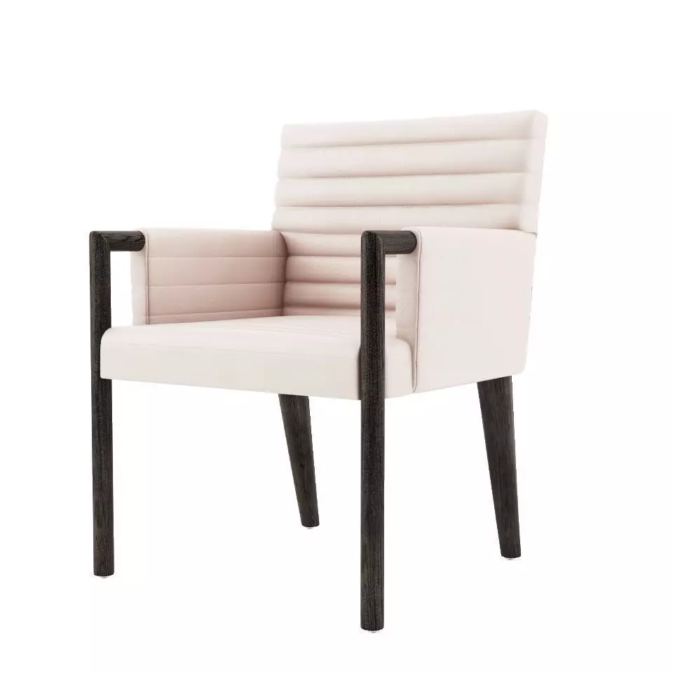 Gosha Quilted Arm Chair - Bright Chair 3D model_0