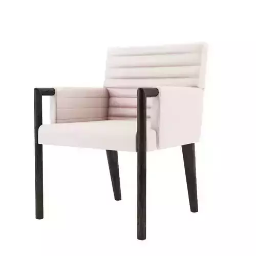 Gosha Quilted Arm Chair - Bright Chair 3D model